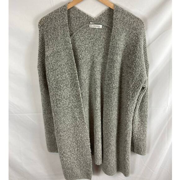 JohnPaulRichard Ribbed Knit Cardigan sweater Heather Grey size small - Picture 1 of 6